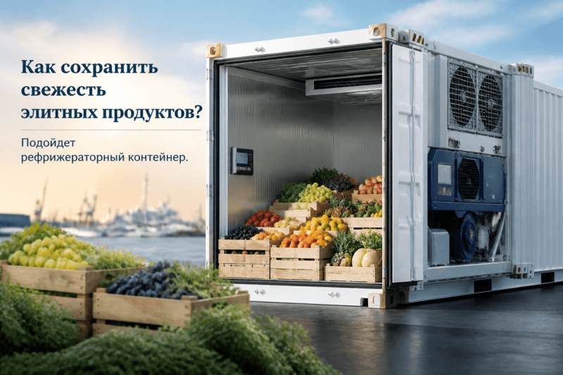 Как сохранить свежесть элитных продуктов? Подойдет рефрижераторный контейнер