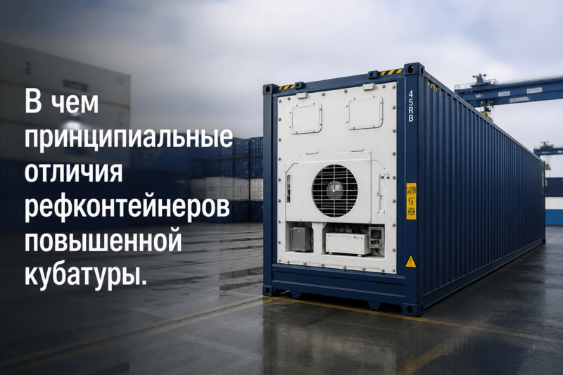 В чем принципиальные отличия рефконтейнеров повышенной кубатуры
