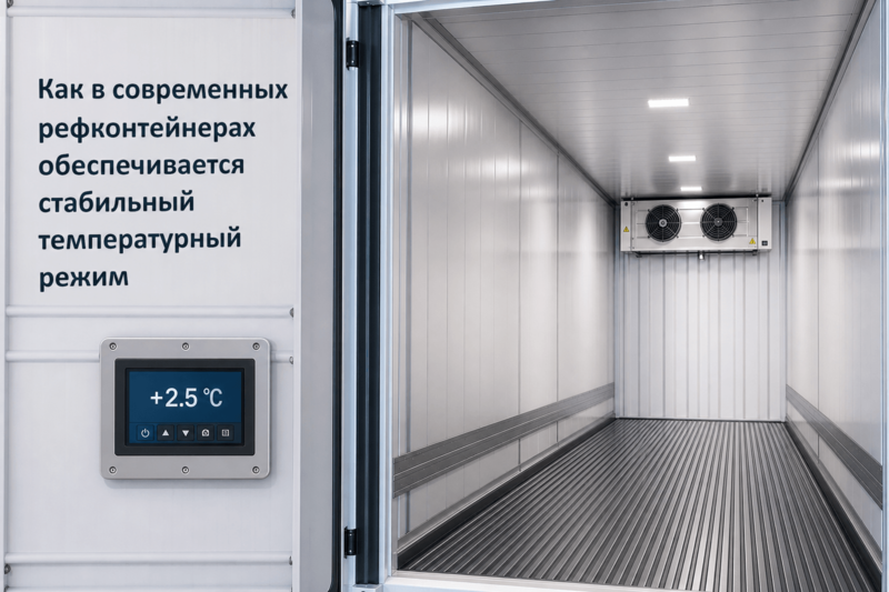 Как в современных рефконтейнерах обеспечивается стабильный температурный режим