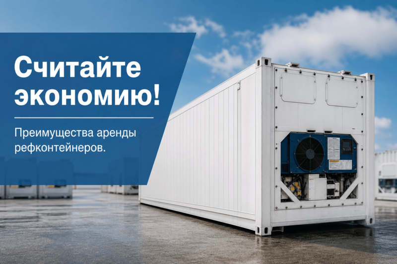 Считайте экономию! Преимущества аренды рефконтейнеров