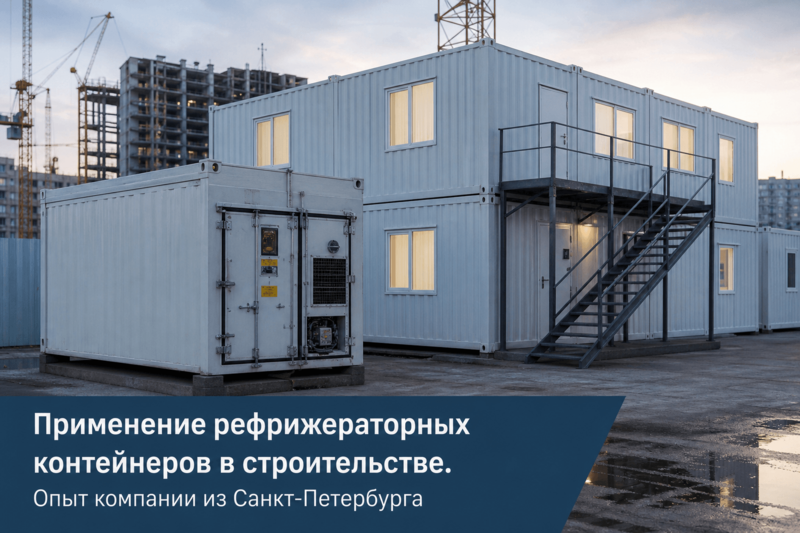 Применение рефрижераторных контейнеров в строительстве. Опыт компании из Санкт-Петербурга